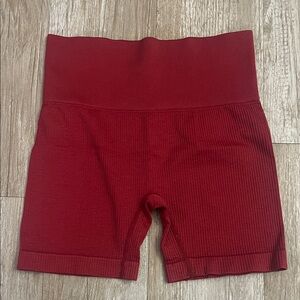 Ribbed athletic shorts